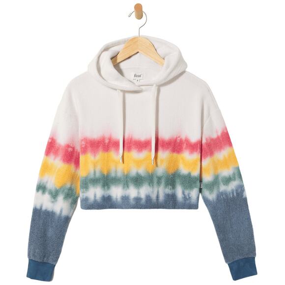 Feat Women's Sunset Lover BlanketBlend Crop Hoodie - Picture 1 of 7